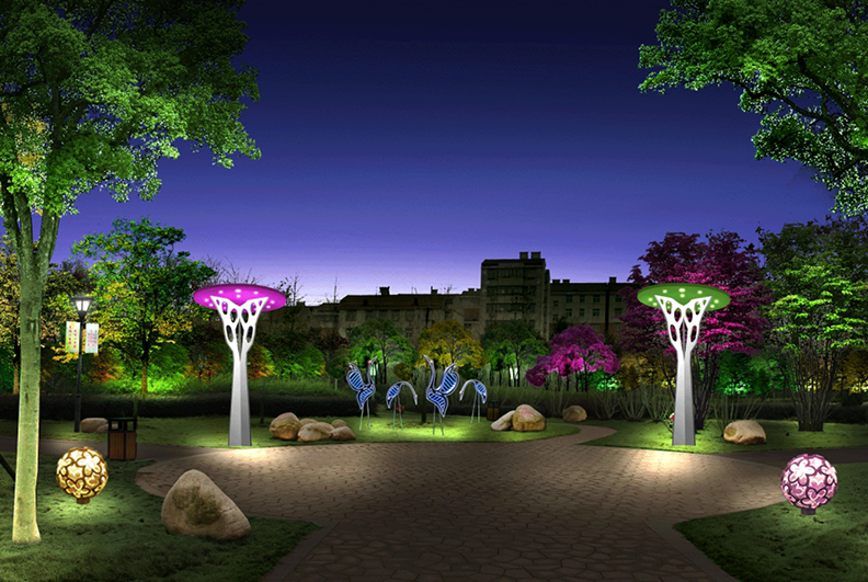 景觀園林亮化的相關內容